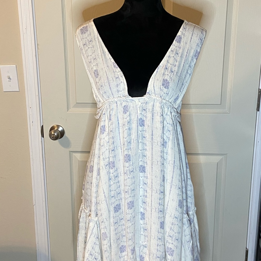 PATTERNED BOHO SWING DRESS - SIZE M